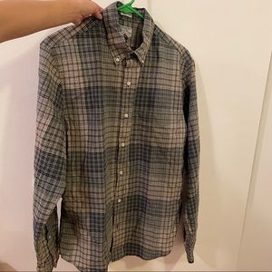 NWOT JCrew Men’s Plaid Button Down Shirt